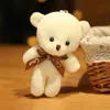 Cm Colore casuale Kawaii Love Teddy Bear Peluche Bella Mini Tie Dolls Borsa Portachiavi Ciondolo regalo per ragazze J220704