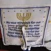 Lenços Talit Judaico Messiânico Azul e Ouro Xale de Oração Talit Talis Bolsa LençosLenços7572922