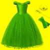 Vestidos de menina Cendrillon Princess Girls Dress Fairy Tales Deluxe Cosplay Fantas