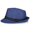 Berets Big Bone Man Large Size Fedora Hats Male Summer Outdoors Panama Cap Men Plus Straw Hat 56-58cm 58-60cmBerets