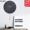 Wall Clocks Black Large Clock Rock Swing Living Room Nordic Creative Watch Luxury Modern Design Home Decor 2022