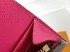 Venta de diseño de lujo clásico R0SALlE Cartera con cerrojo Moda para mujer Titular de la tarjeta de crédito Mujeres Nuevo Mini monedero lindo con Box272v