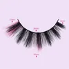 Newest 3D colorful Lashes Super wispy full strip faux Mink eyelashes Soft Dramatic false lashes