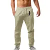 Herenbroek heren mode casual bedrukte linnen zak veter groot formaat chino's heren kind mocassinsmen's droak22