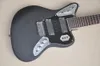 Black Body 8 Strings Electric Guitar med Rosewood Fingerboard, Black PickGuard, Chrome Hardware