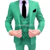 Ternos masculinos Blazers Gwenhwyar mais recente traje masculino de 3 peças Tuxedo Casamento personalizado Pontas de colete de colete