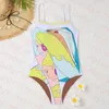 Женская одноигранная купальника летние пляжные праздничные бикини дизайнер для печати купальники костюм