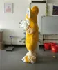Halloween Yellow Long Fur Fox Husky Dog Fursuit Mascot Costume Suit Party Dress Outfits Advertising Xmas Easter Adults