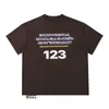 メンズ Tシャツ 2022ss RRR123 Tシャツ メンズ レディース ファッション ハイストリート Tシャツ パフプリント レタートップ Tシャツ 素敵なウォッシュド厚地 半袖Me