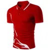 Summer Polo Shirt Men krótki rękawoczeralny Siemi Silny, solidny kolor koszuli polo odporny na szybkie suszące na zewnątrz koszulę polo 220702