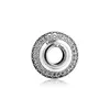 Autentico 925 Sterling Silver Summer Spacer Beads Sparkling Pave Charms Adatto europeo Pandora Style Bracciali gioielli Collana fai da te per le donne 798066CZ