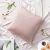 Cushion/Decorative Pillow Velvet Soft Cushion Cover Decorative Pillows Throw Case Solid Colors Luxury Home Decor Living Room Sofa Seat Coffe