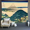 Mount Fuji Japan Tapestry Art Drukowanie ściany dywan Wielka Wave of Kanagawa Waiting Dekoracja domowa japońska gobelin J220804