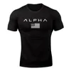 Camisetas masculinas de varejo novas roupas fitness camiseta esportes corrida treinamento secagem rápida blusas de manga curta