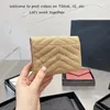 Genuine Leather designer wallet long short wallets women men card holder luxury purses Zig Zag Pleated coin purse Large Capacity 2023 Top