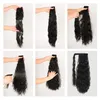 Synthetic Women039s Ponytail Long Wavy Hair Extension Clip In Pony Tail Wrap Around Black Blonde Heat Resistant Fiber5829559