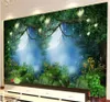 Fond d'écran personnalisable Couvrage mural étanche Forest Forest Wallpapers Living Room Bedroom TV Fond Fond d'écran