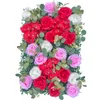 Bruiloft boog bloemen rijtafel loper centerpieces 40x60 cm zijden roze bloem arrangementen decor