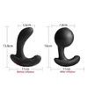 Nxy Anal Toys Wireless Remote Control Male Prostate Massager Vibrator Automatic Inflation Vibrating Butt Plug Sex for Men Women 220506