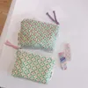 Flower Cotton Wallet Bags Zipper Key Bag Money Pocket Women Coin Purse Small Lipstick Sanitary Napkin Storage Bag