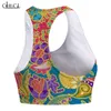 Women Sports Vest Bohemia Style 3D Print Sports Bh Tank Tops Yoga Running Women Fitness Bras Fashion Tank Tops W220617