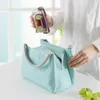 Termisk mat Picknick Lunchväskor Enkelt lätt att bära Isolerad Bento Väska Praktiska Oxford Cloth Containrar med handtag 7 2MY BES121