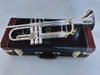 Trompet Yüksek Kaliteli LT180S-72 Trompet B Düz Gümüş Kaplama Profesyonel Trompet Müzik Enstrümanları Hediye
