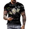 T-shirts pour hommes Dark Clown T-shirt imprimé en 3D Hommes et femmes Rue Hip-hop Drôle Tendance décontractée Col rond surdimensionné T-shirt à manches courtes pour hommes