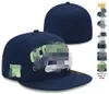 2022 Męskie baseball dopasowane czapki moda Hip Hop Football Sport On Field Pełna zamknięta konstrukcja Caps Fan's Mix Size 7-8 Caps H7