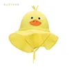 Summer cartoon yellow duck baby girls boys caps bonnet adjustable beach accessories kids sun hat panama children cap casquette 220611