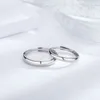 S925 Sterling Silber Ringe Für Frauen Männer Einstellbare Offenen Ring Feine 925 Paar Schmuck Ring Zubehör