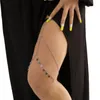 Пояс Сексуальные цепочки ног Дангл кольцо короткие кисточки.