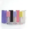 Flaconi di imballaggio per tubi per labbra trasparenti lucidi da 6 ml Contenitore di plastica per olio balsamo per labbra in barattoli di rossetto liquido vuoti multicolore con tappo