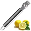 New Hot En Acier Inoxydable Éplucheurs De Citron Orange Zesteur D'agrumes Éplucheur De Fruits Cuisine Outils Multifonction Râpes À Fruits CCE14125