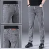 Jeans masculinos Cotton Classic Classic Jean Business RELAGEM REAL REGULAR PARA MENIN BLACK TRUSHERS PLUS TAMINHO 28-40 MENOS