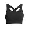 Cross Back Yoga Bra Summer Women's Vest with Chest Pad Sports Fitness Yogas Bras Sports Running Beautiful Back Round Neck Cross Women Wear Anti-sagging