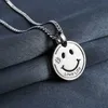 Charm Fashion Men Women Smiling Face Pendant Necklaces Design 70cm Long Chain Love Life Jewelry Mens Necklace Gift222P