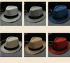 Caz Şapka Panaman Yay Şapka Pamuk Keten İngiliz Güneş Şapka Erkekler Kadınlar Için Yaz Tricilby Fedora Caps Panama Plaj Sokak Cap Stingy Brim Dekoratif 39 Renk BC7939