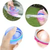 1 PCS Water Bomb Reusable Splash water polo toy Water Play Equipment Soft Rubber Balloons Pool Outdoor Beach Party Favors Fight Games Toys for Kids Adults