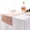 30*180 cm Polyster Table Runner Gold Silver Sequin Table Table Sharly Bling na przyjęcie weselne