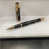 5A MBPEN Promotion Pen bamboo joint Metal Black Rose Gold M ballpoint pens korean stationery office ink gift pen No box