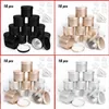 Round Metal Tin Box Candle Black Aluminum Jar Storage Empty Pot Plain Screw Top Cans Cream Cosmetic Container Gold Silver229S