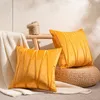 Coussin/Oreiller Décoratif Solide Couleur Cas Fluffy Doux Oreillers 50x50CM Couverture Pour Salon Jaune Marron Bleu Housse De CoussinCoussin/Déco