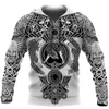 Heren Hoodies Men's sweatshirts Tattoo Warrior Viking God Odin Symbool 2022 Fashion Tracksuit Harajuku 3d Print Men/Women Pullover