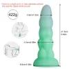 Green Big Corn Expansion Anal Dildo med Suction Cup Toys för kvinnor ökar anal Dick Plug Penis Products Sex Orgasm Beads6699607