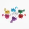 50 Stück 8 x 9 mm RING-Mix-Farbperlen, verstellbare Haar-Dreadlock-Perlen, Häkelperlen, Ringe, Manschettenklammern, Rohrhaare, Styling-Zubehör, gehäkelte Perlen
