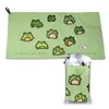 Towel Frogs Doodle Quick Dry Gym Sports Bath Portable Amphibian Frog Drawing Animal Cute Group TdoodlesTowel