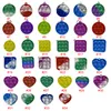 Key Simple Decompression Dimple Bubble Push Chain Board Toys Keychains Stress Anti Keychain Gifts Iltht