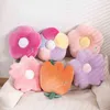 CM Fluffy Cherry Blossoms Flower Plush Pillow Soft Winter Warm Suower Shape Flowers for Girl Lady Birthday Present J220704
