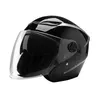 Caschi Moto Casco Aperto, Doppia Lente 3/4 Multicolor Opzionale, Unisex